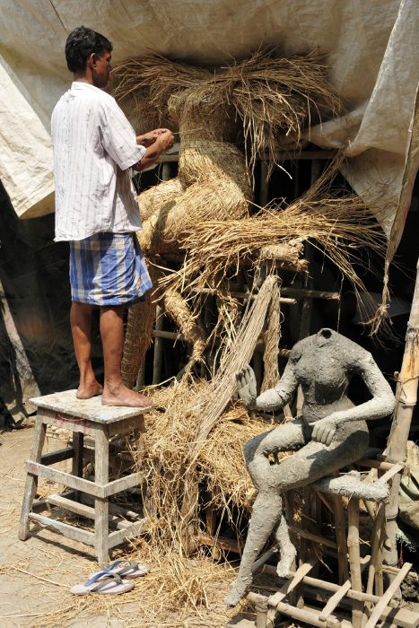 Vorbereitung zum Druja Puja Fest,
Kolkata, Indien 2011